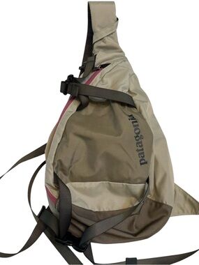 Patagonia Atom 8L Sling Crossbody Bag /Hiking Carry Pack Grey / Pink